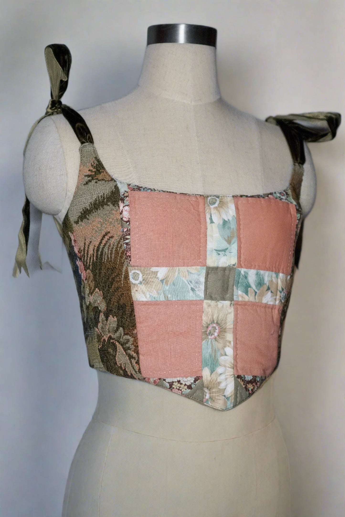 Tapestry & Quilted Corset
