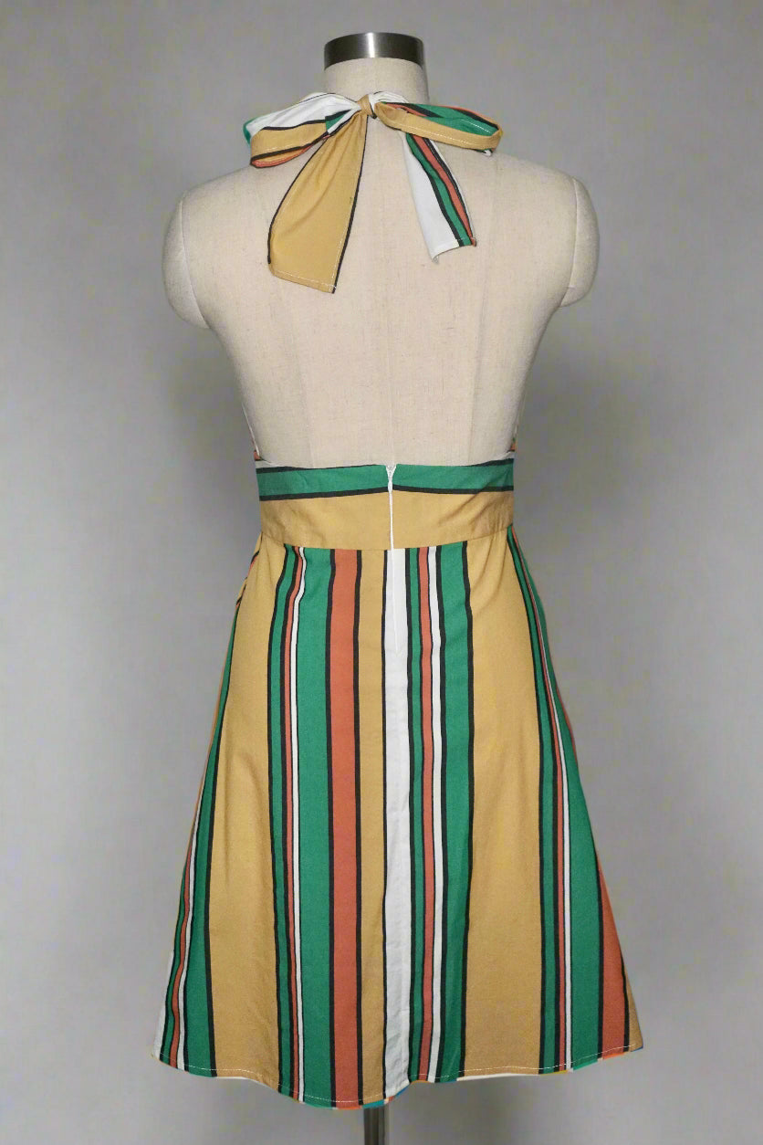 Striped Halter Dress