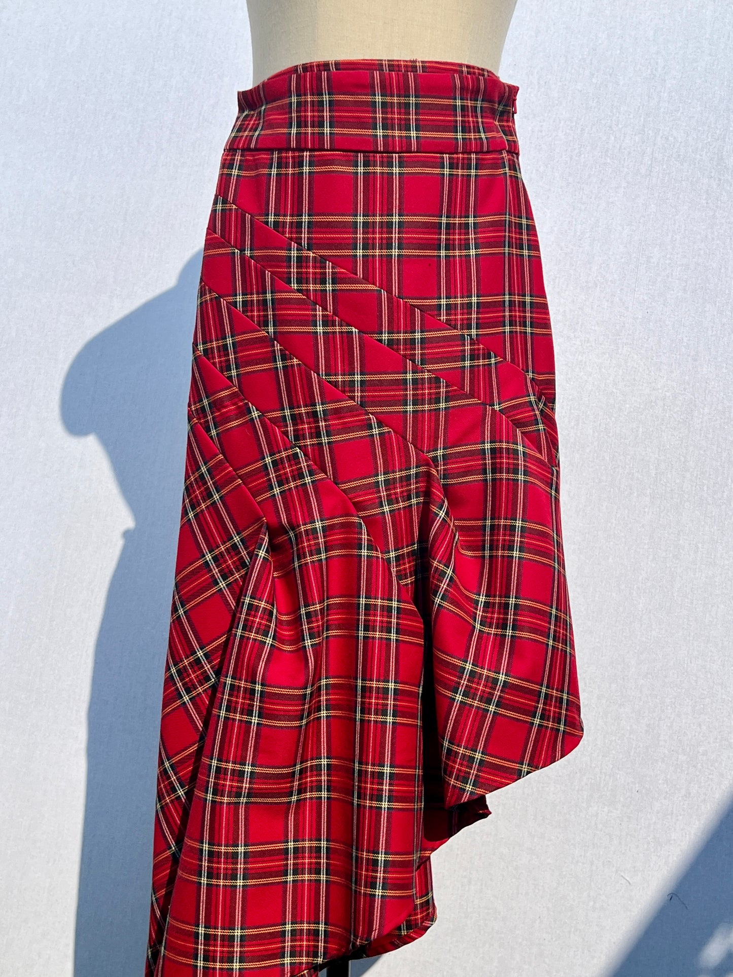 Fitted Tartan Skirt