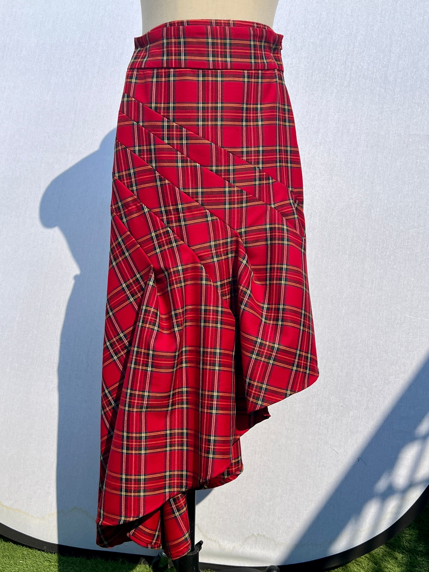 Fitted Tartan Skirt