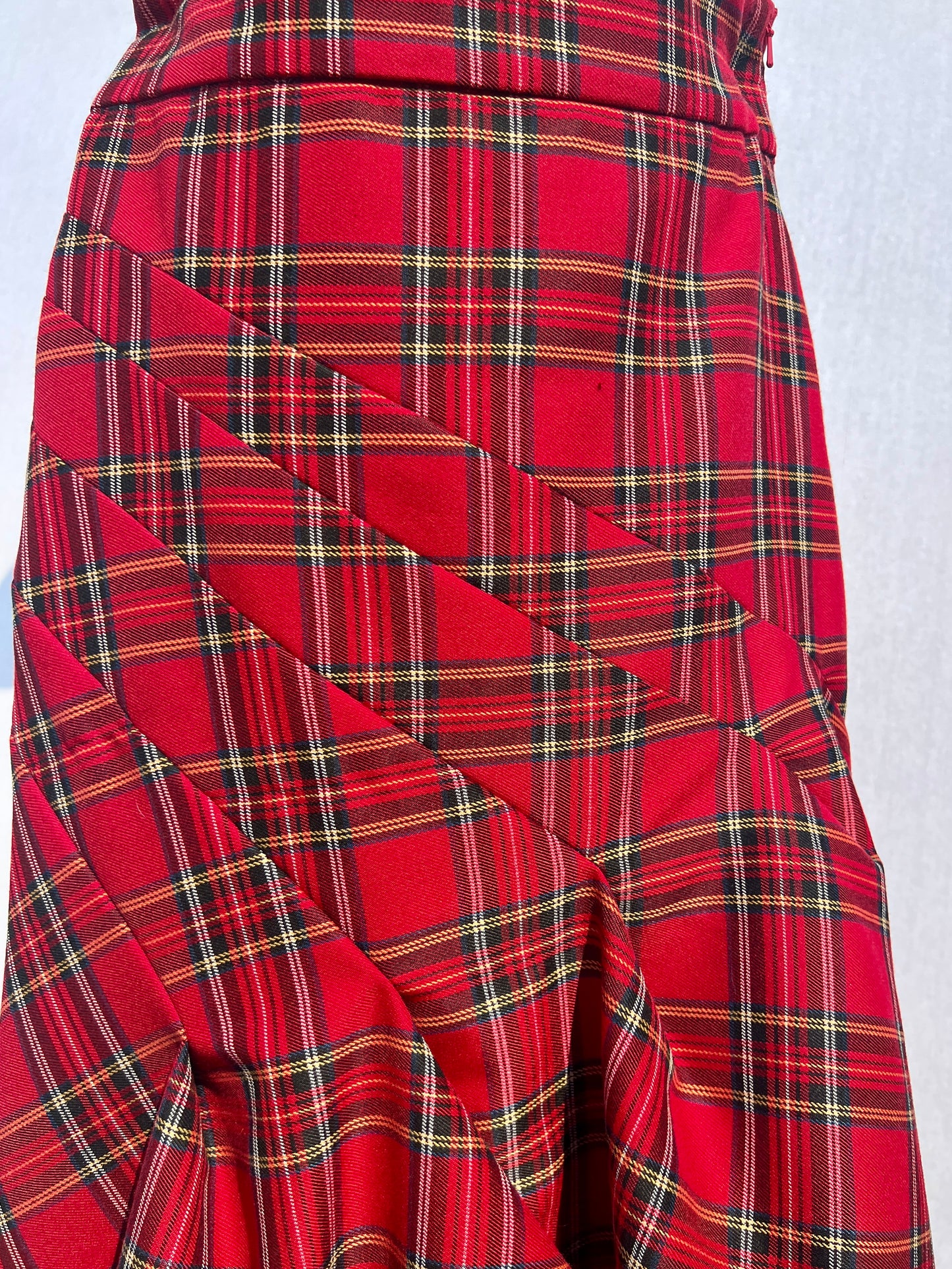 Fitted Tartan Skirt