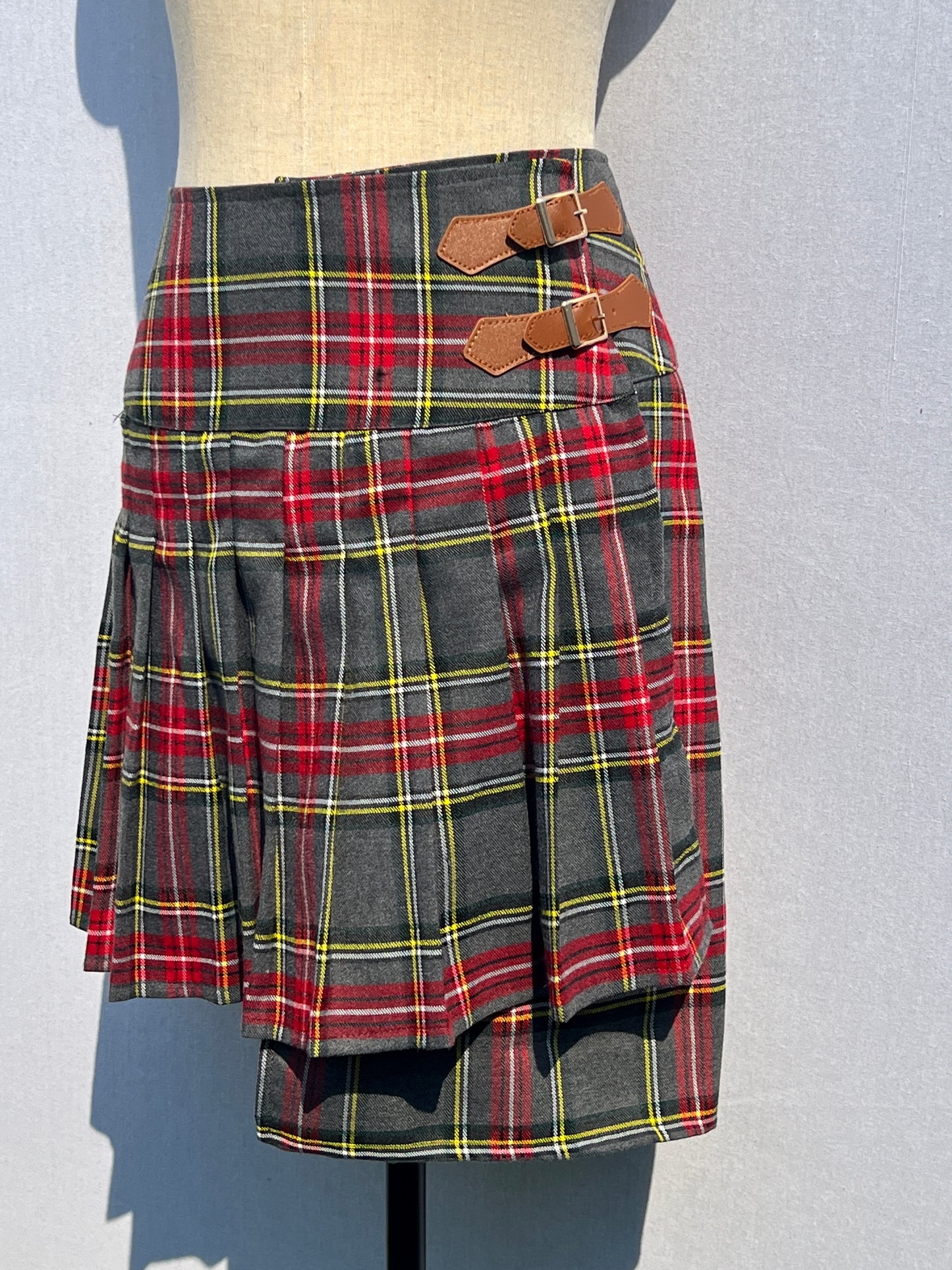 Grey Tartan Skirt
