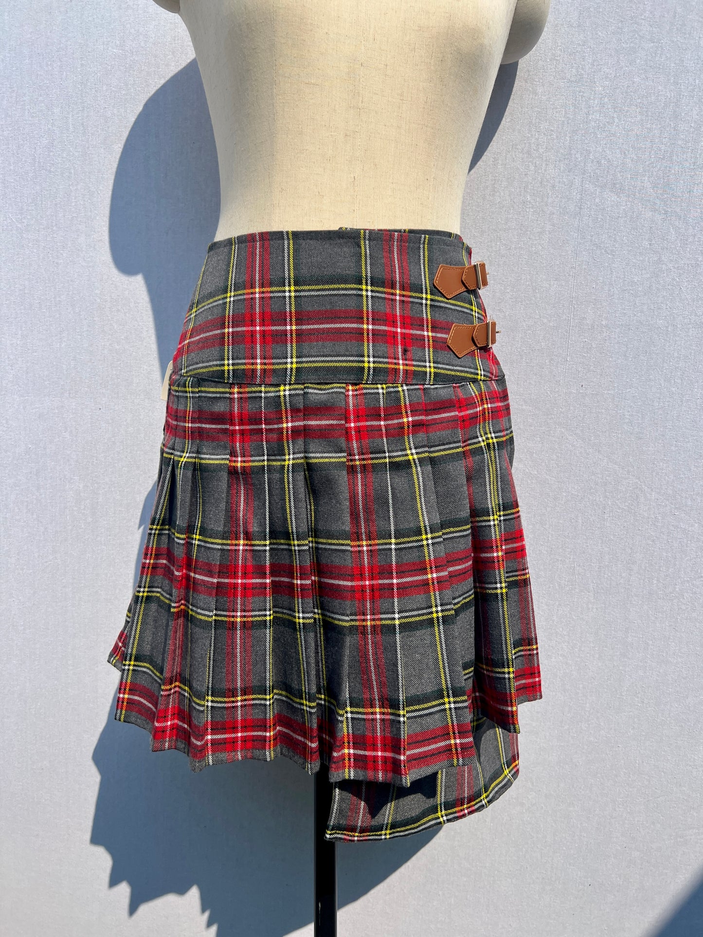 Grey Tartan Skirt