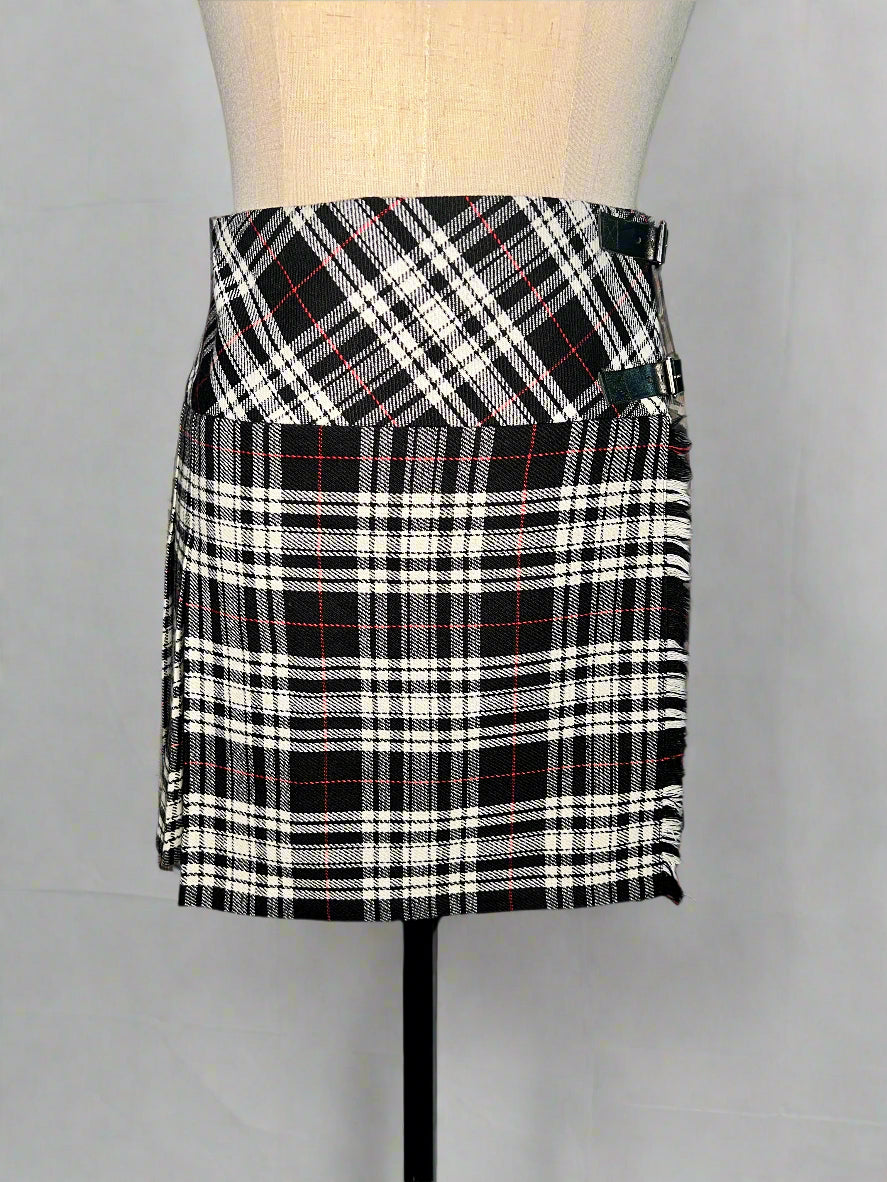 B&W Tartan Skirt