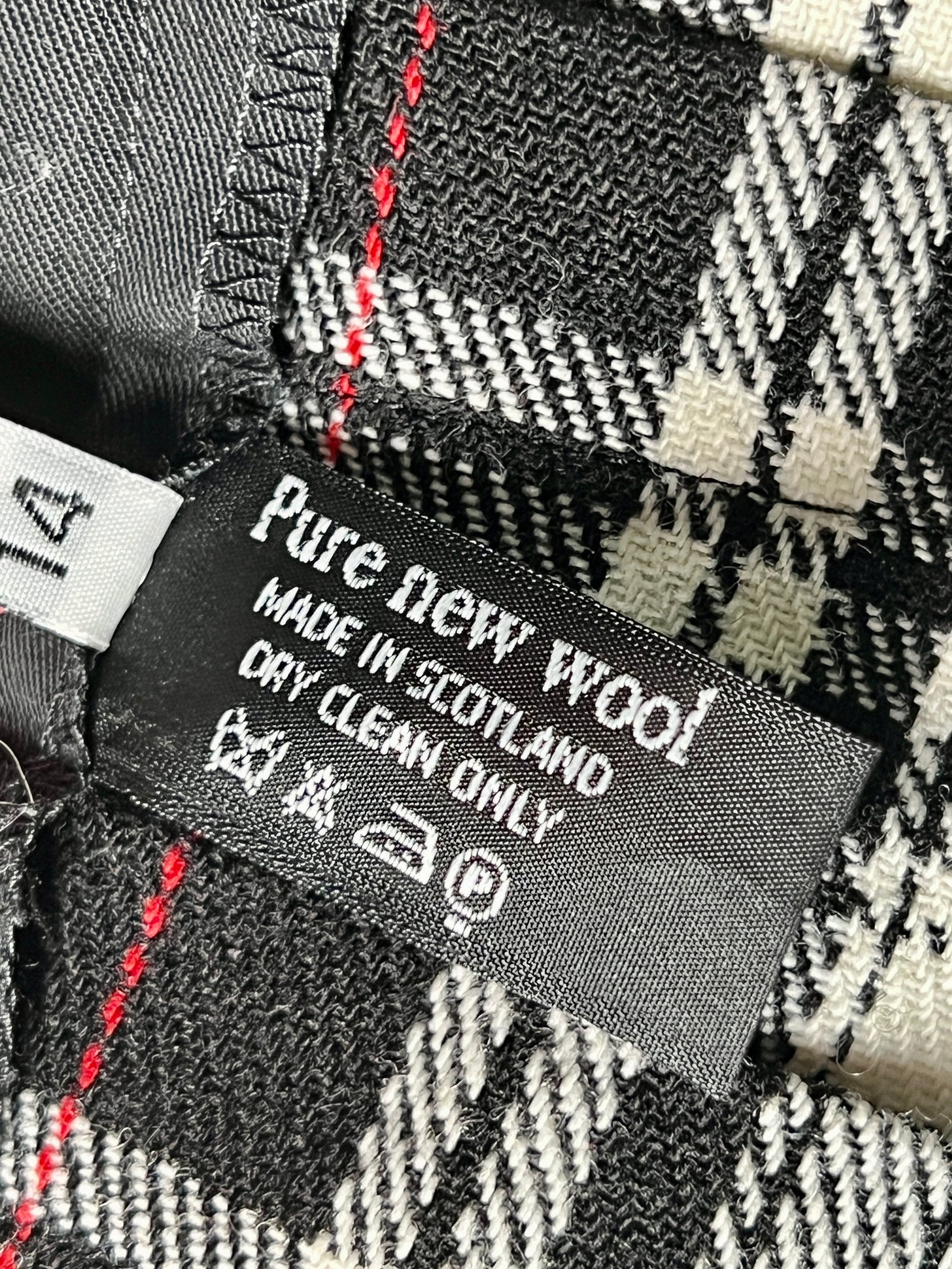 B&W Tartan Skirt