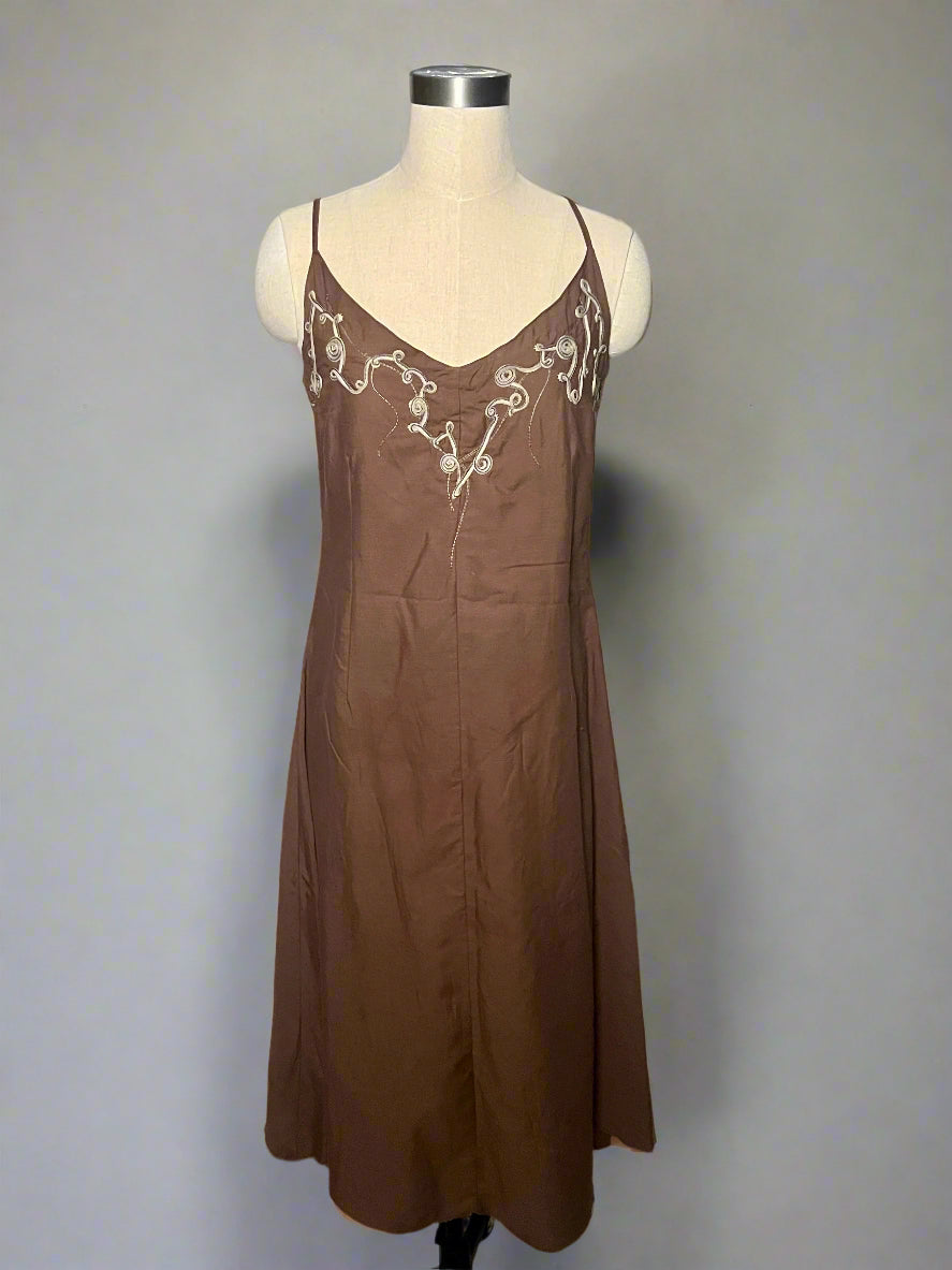 90's Brown Dress