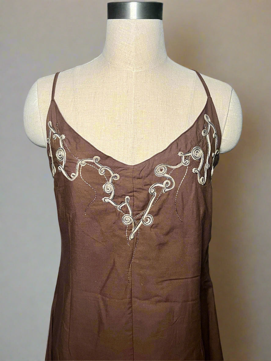 90's Brown Dress