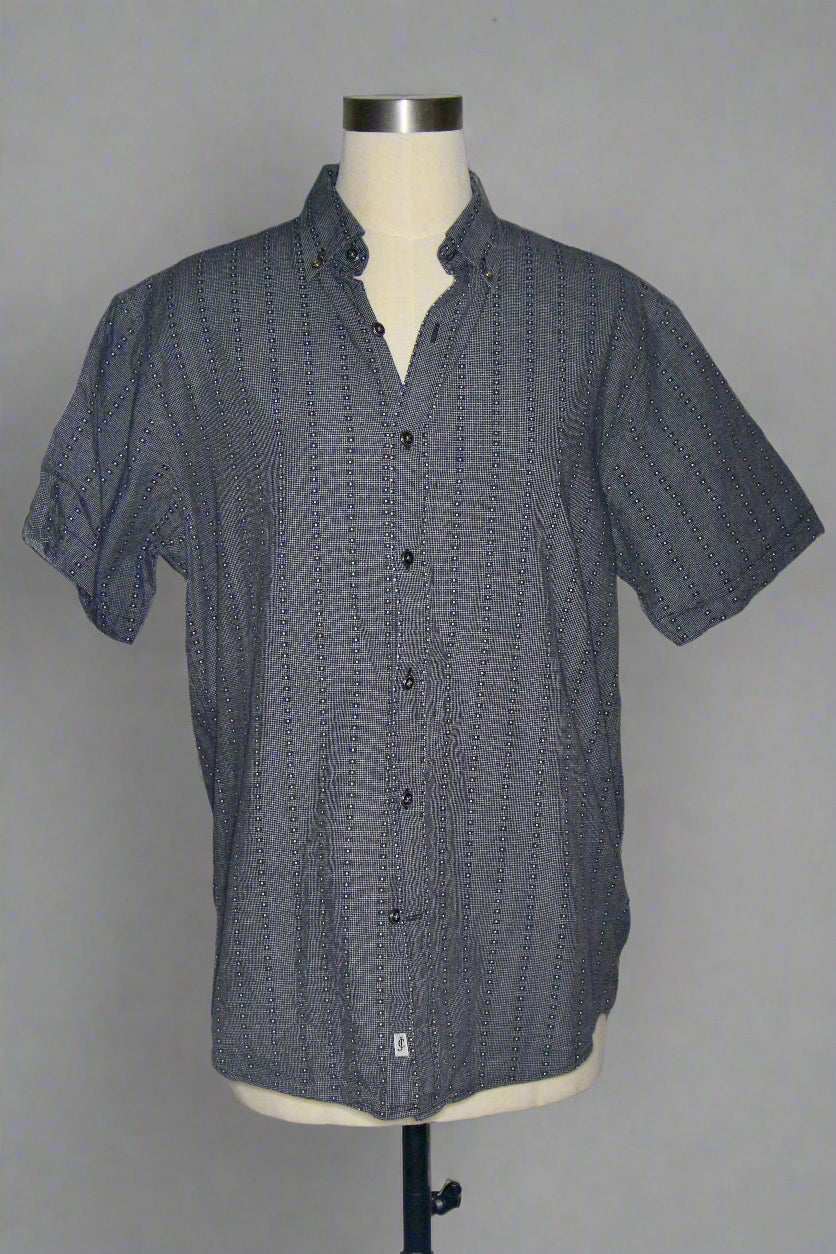 Men's Grey Short Sleeved Shirt