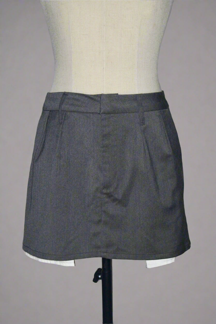 Grey Mini Skirt