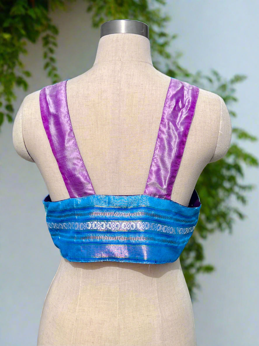 Blue Indian Waistcoat