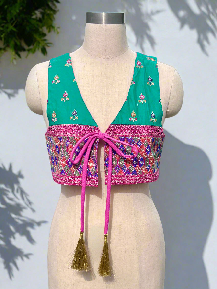 Green Indian Waistcoat