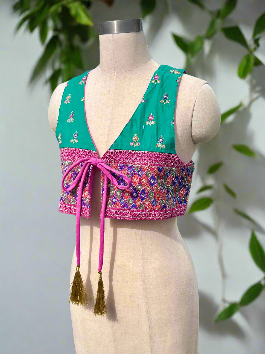 Green Indian Waistcoat