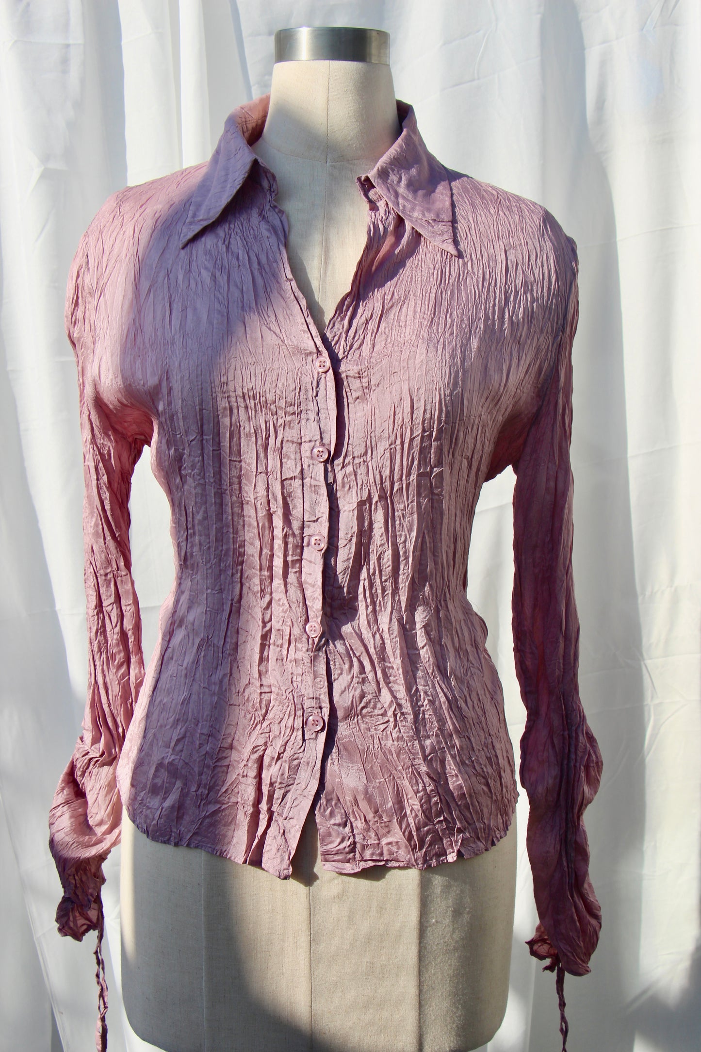 Mauve Crinkle Shirt