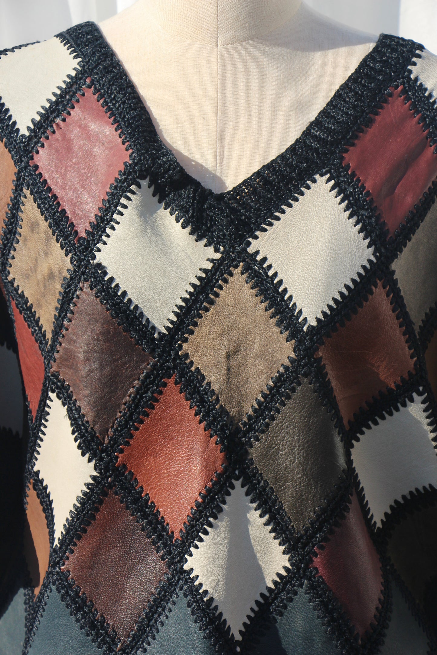 Oversized Leather Jumper