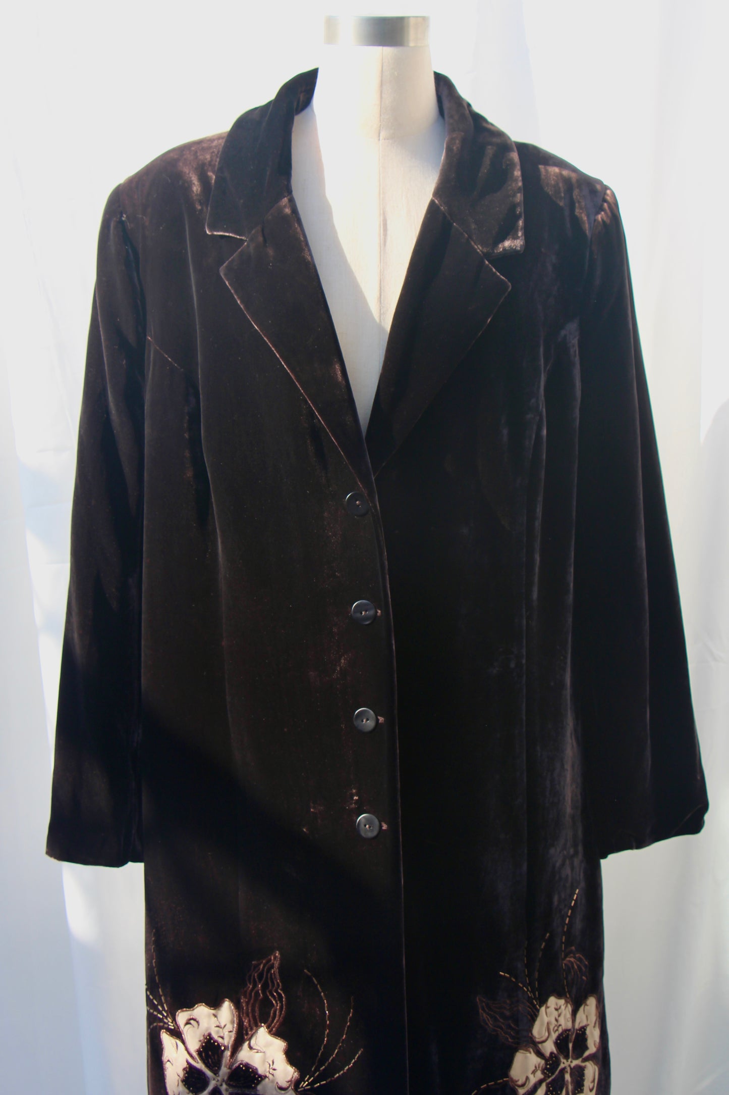 Vintage Velvet Embroidered Coat