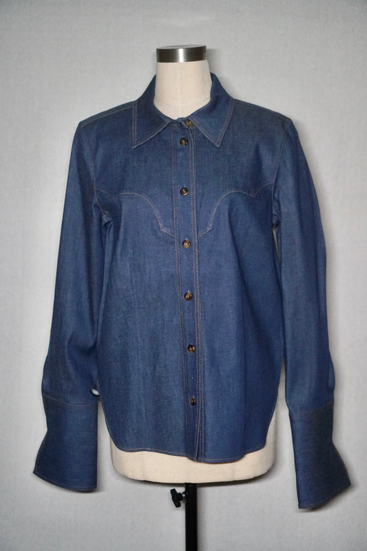 Khaite Denim Blouse