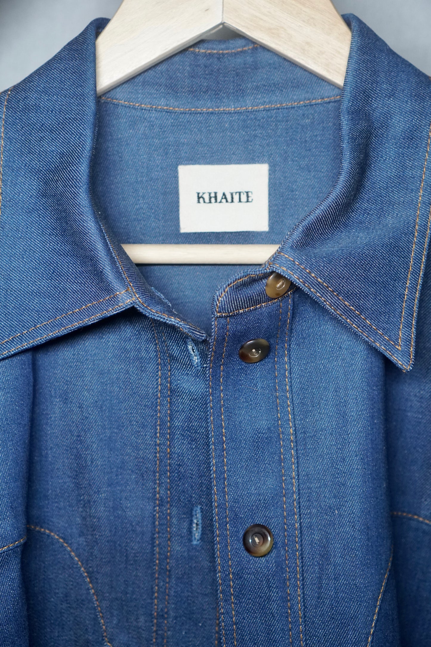 Khaite Denim Blouse