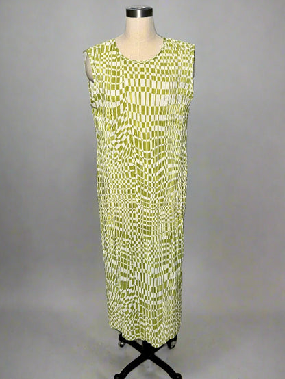 Green Checked Dress