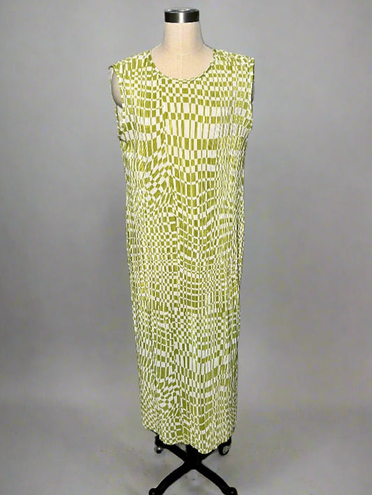 Green Checked Dress