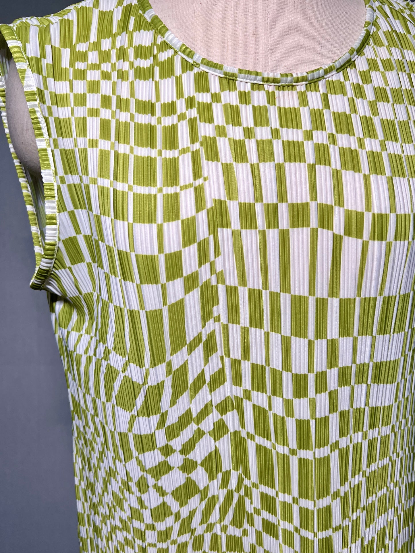 Green Checked Dress