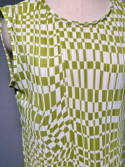 Green Checked Dress