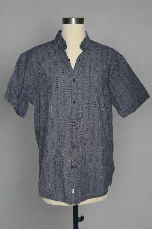 Men's Grey Short Sleeved Shirt