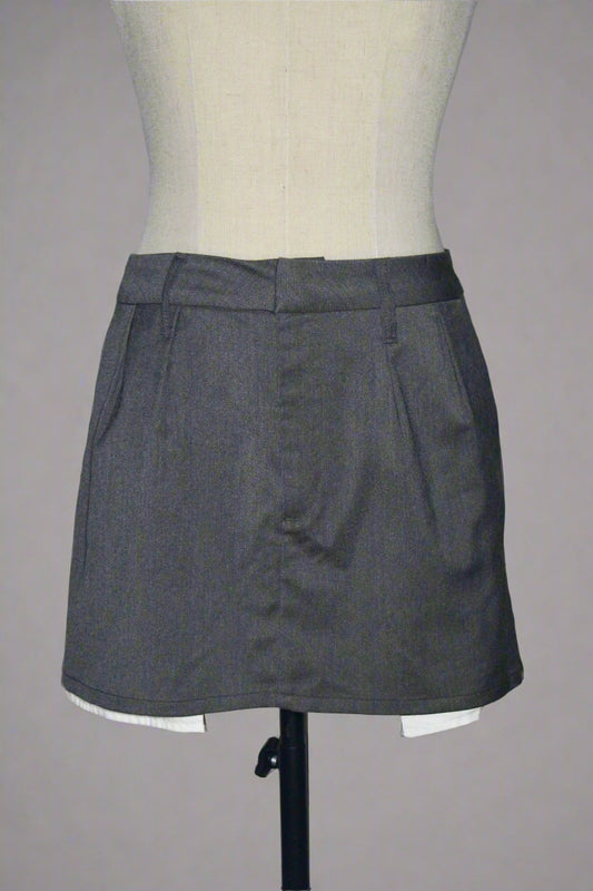 Grey Mini Skirt