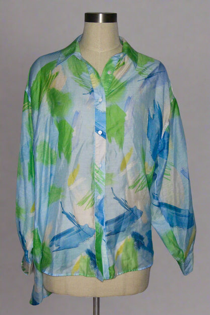Blue Patterned Shirt