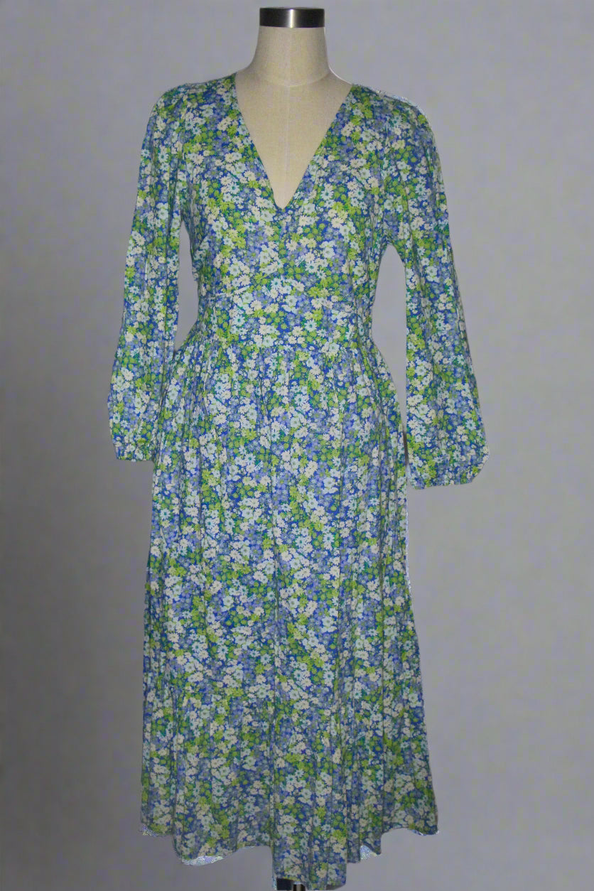 Blue Floral Dress