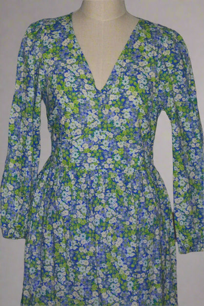 Blue Floral Dress