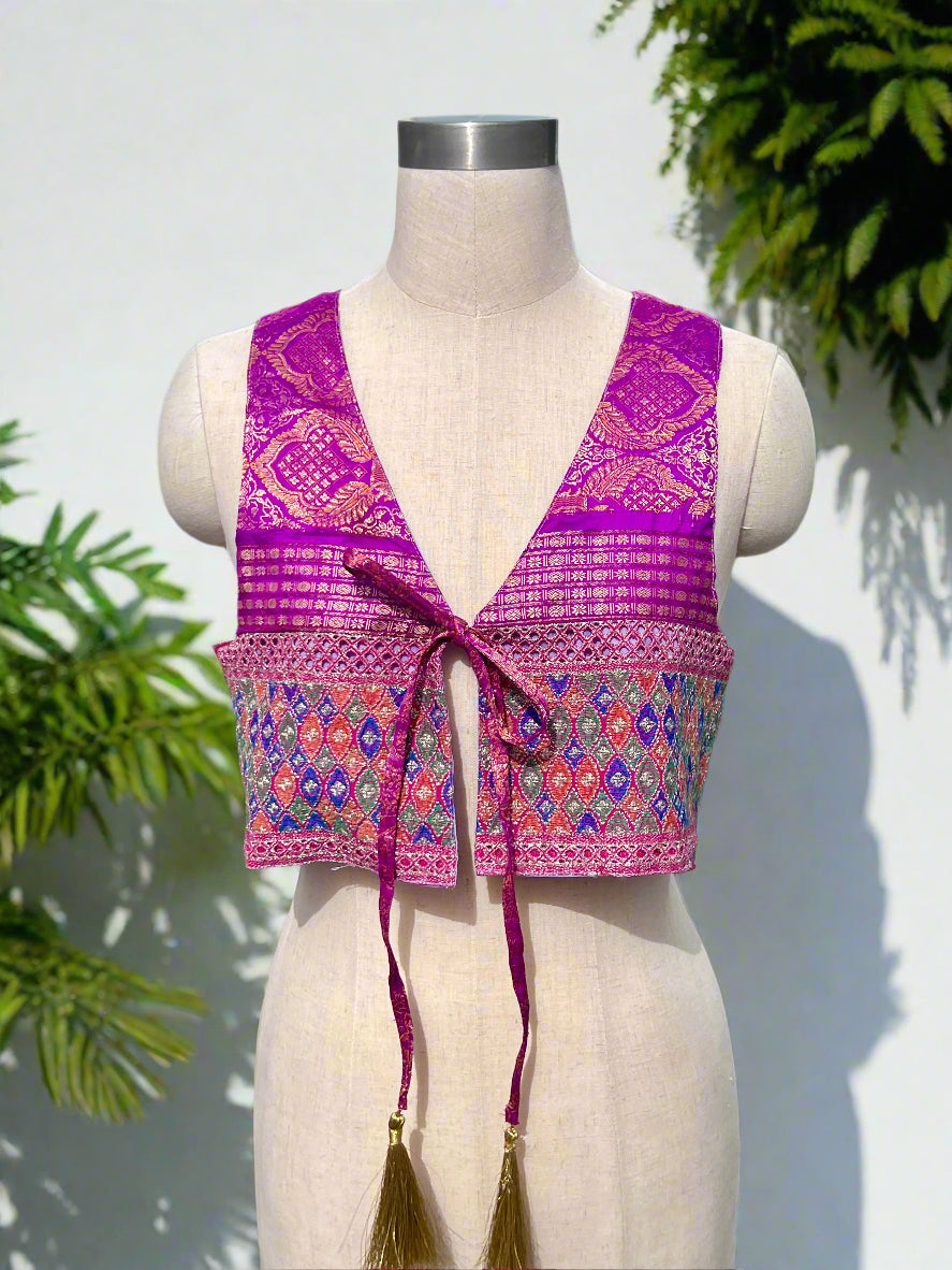 Pink Indian Waistcoat