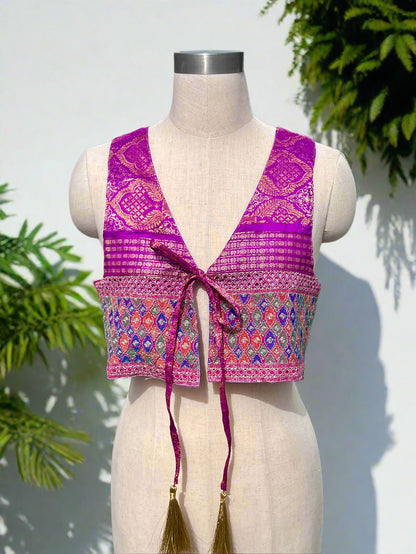 Pink Indian Waistcoat