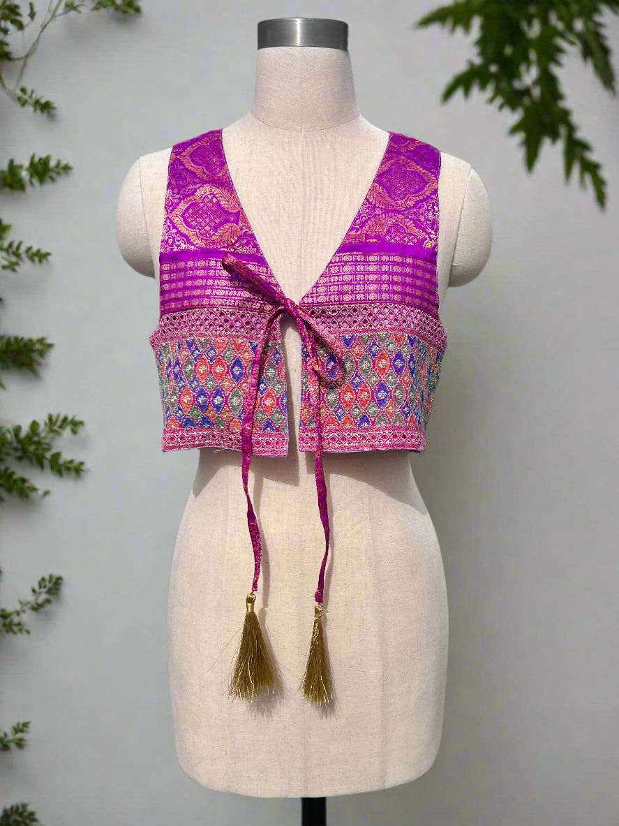 Pink Indian Waistcoat