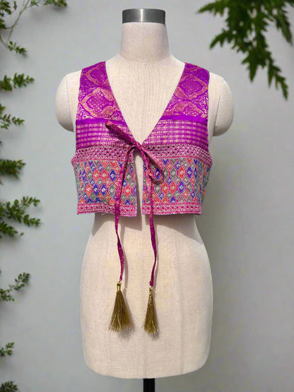 Pink Indian Waistcoat