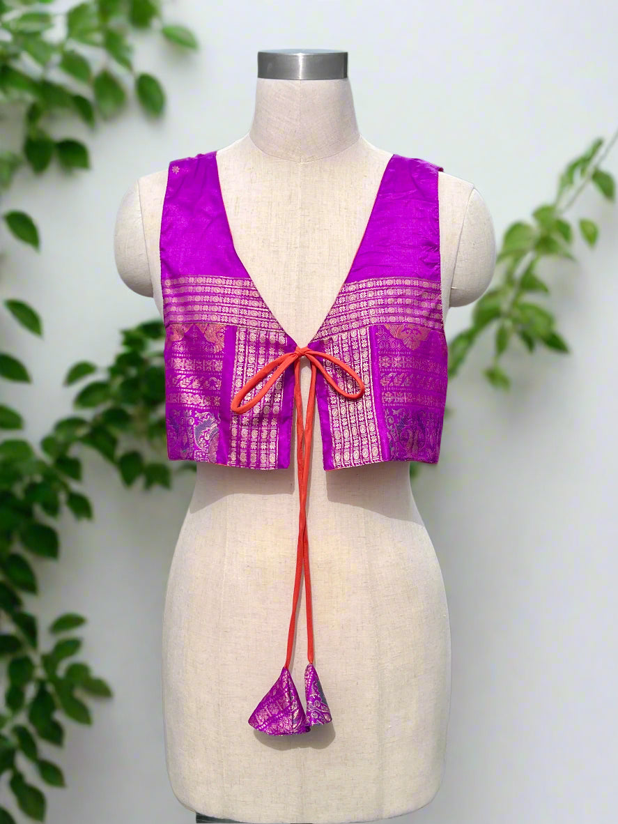 Purple Indian Waistcoat