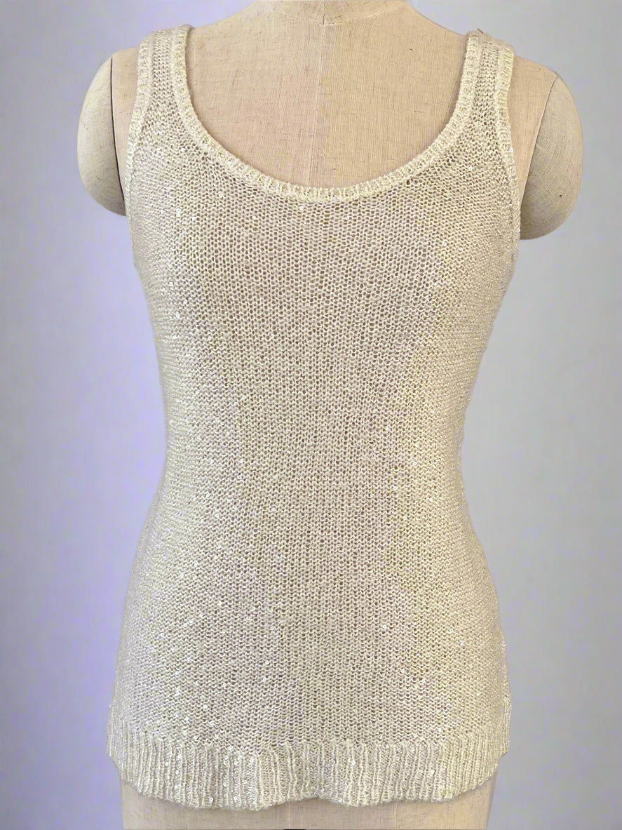Crochet Glitter Vest