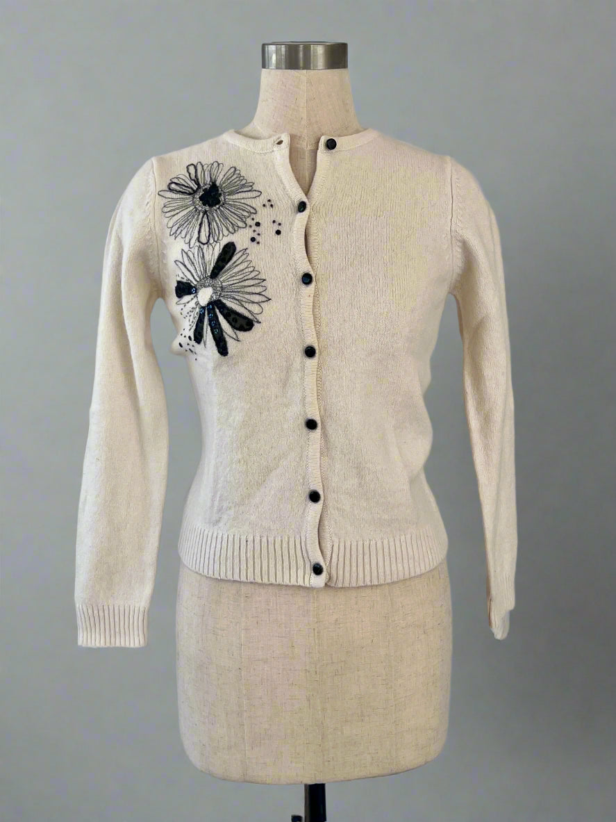 Knitted Cardi with Beading