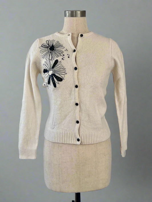 Knitted Cardi with Beading
