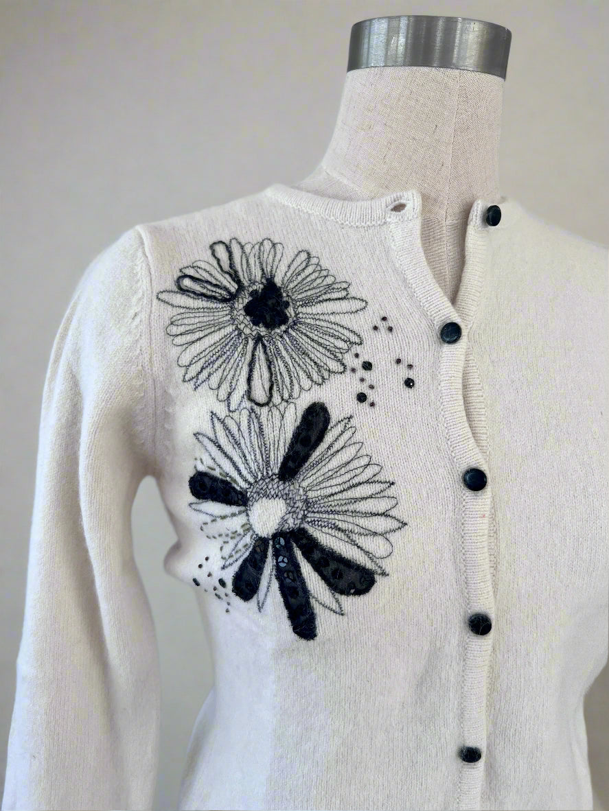 Knitted Cardi with Beading