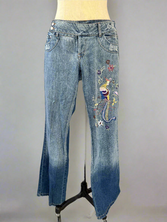 Y2K Embroidered Jeans