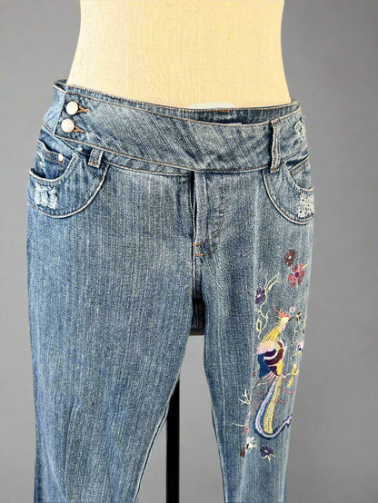Y2K Embroidered Jeans