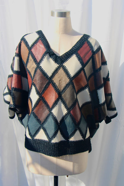 Oversized Leather Jumper