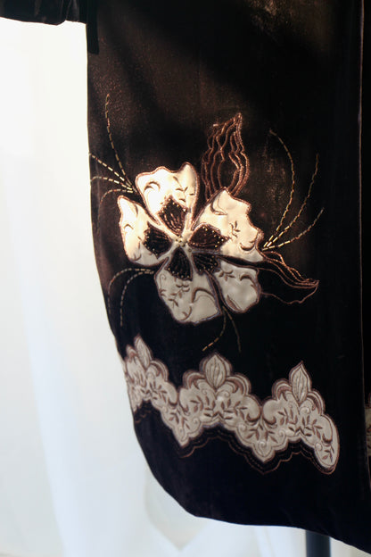 Vintage Velvet Embroidered Coat