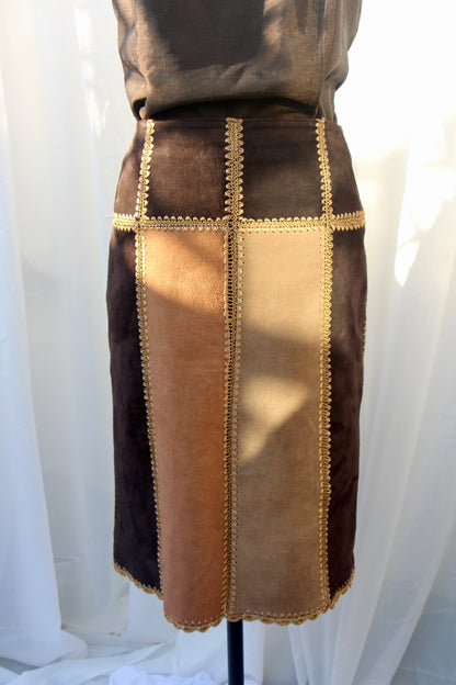 Suede Skirt