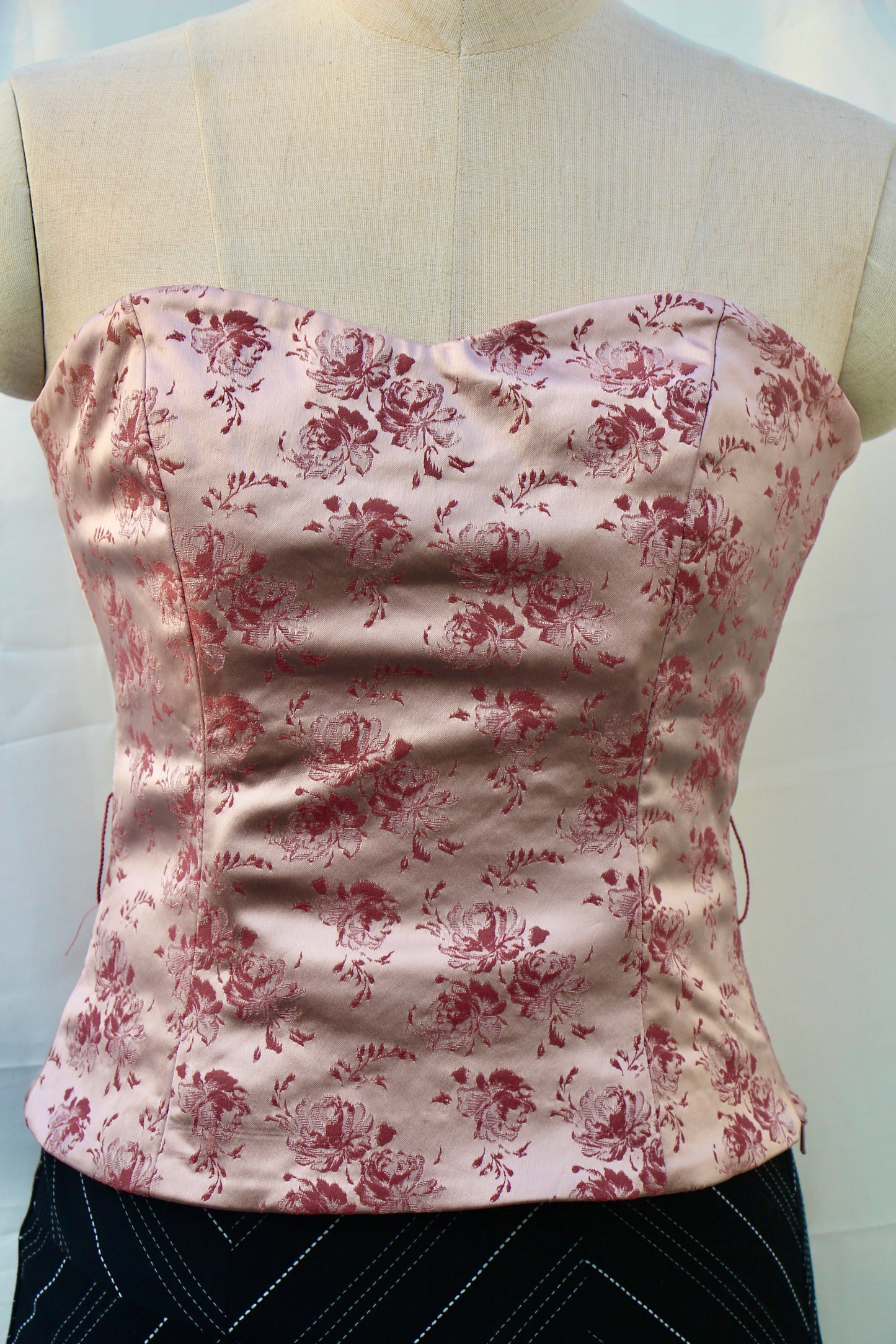 Pink Floral Corset