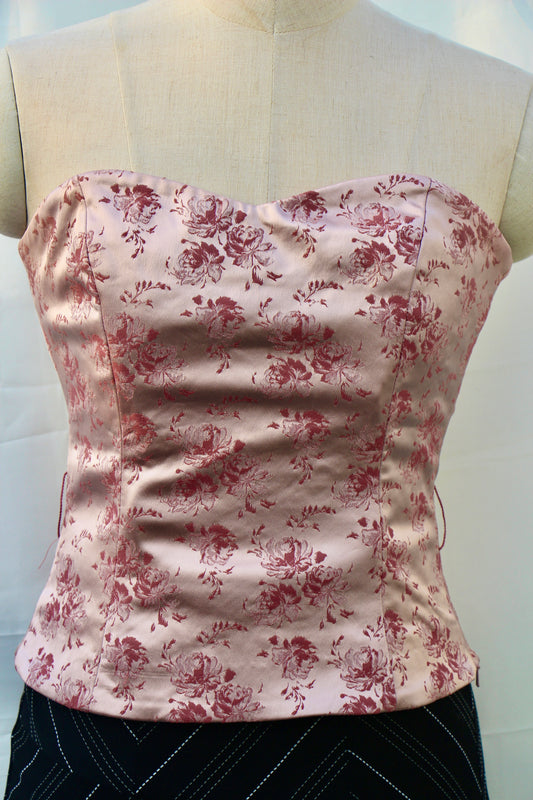 Pink Floral Corset