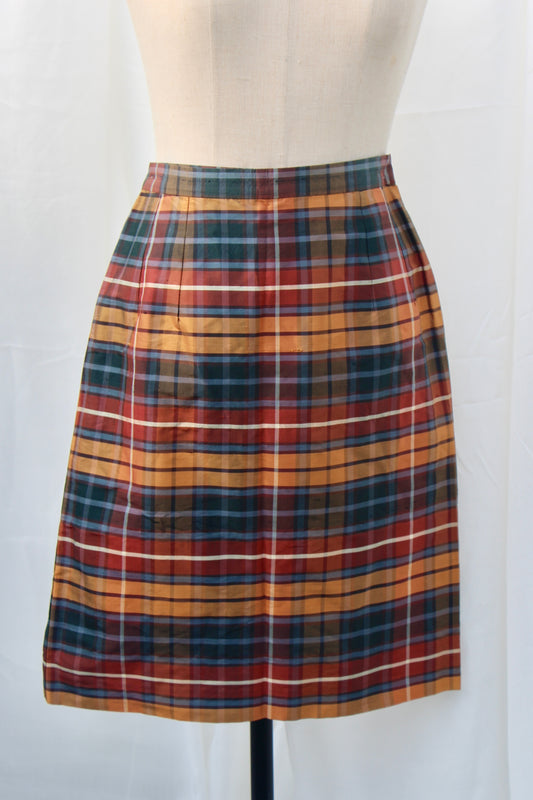 Silk Tartan Skirt